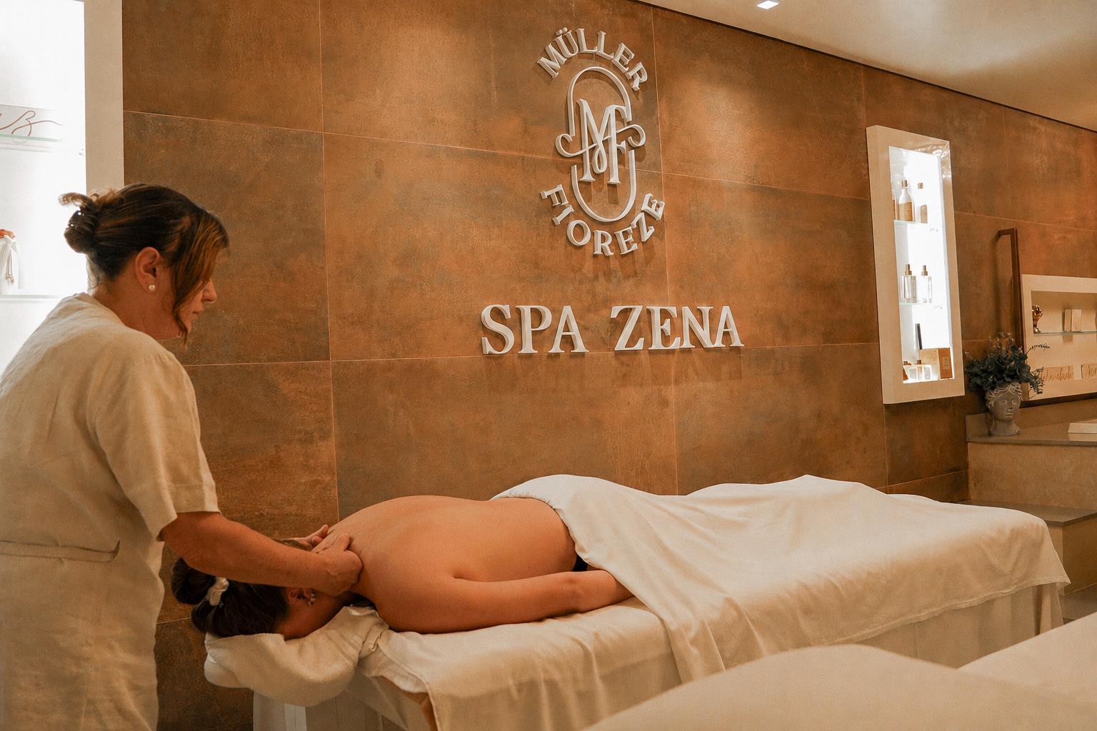 Massagem no SPA Zena do Müller & Fioreze